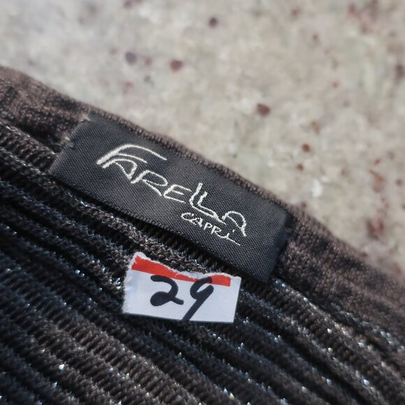 Womens Farella Capri Gray Ribbed Lurex Tank Top M - Picture 9 of 9